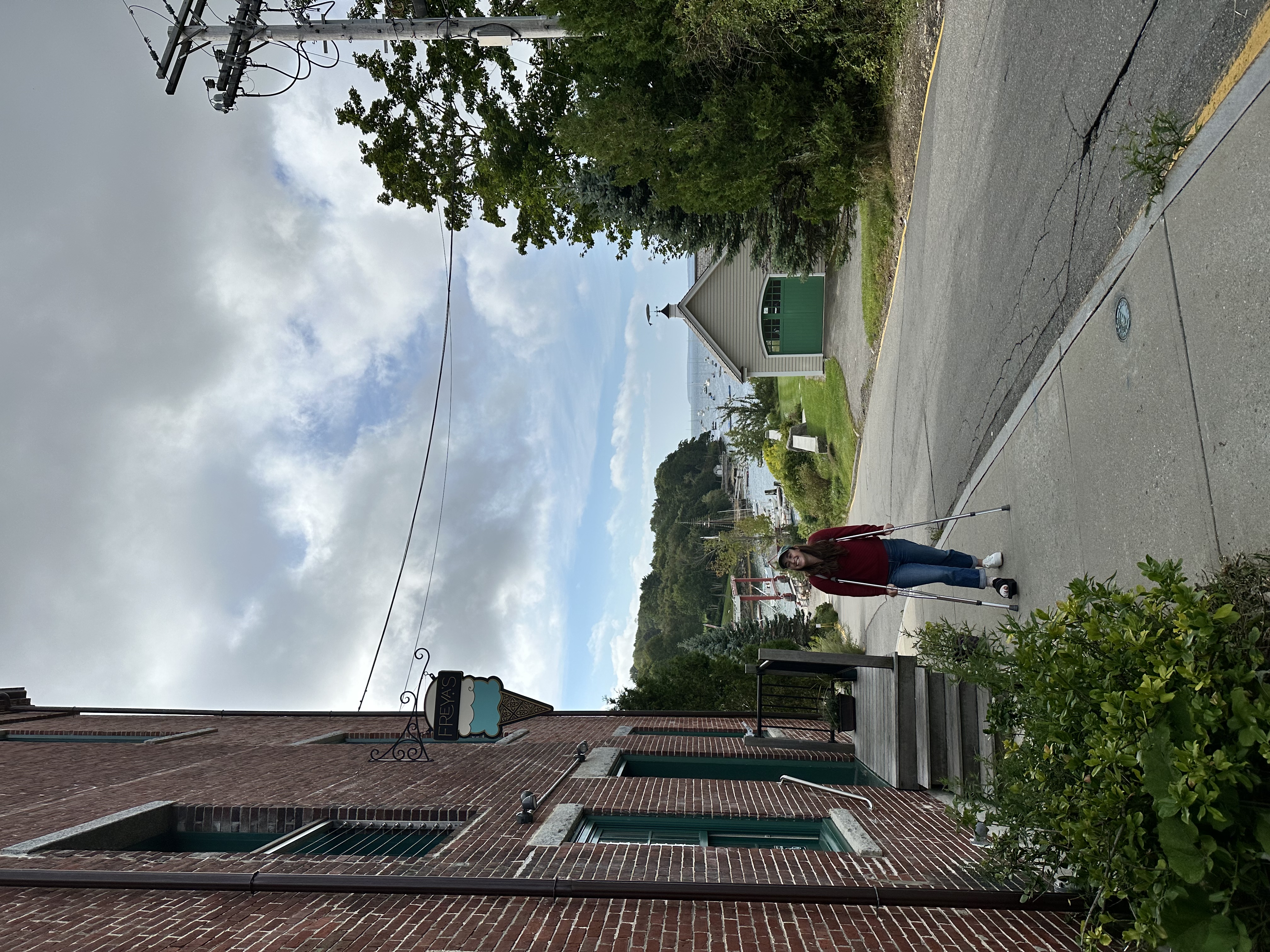 Had a bit of an adventure getting around coastal Maine on crutches...